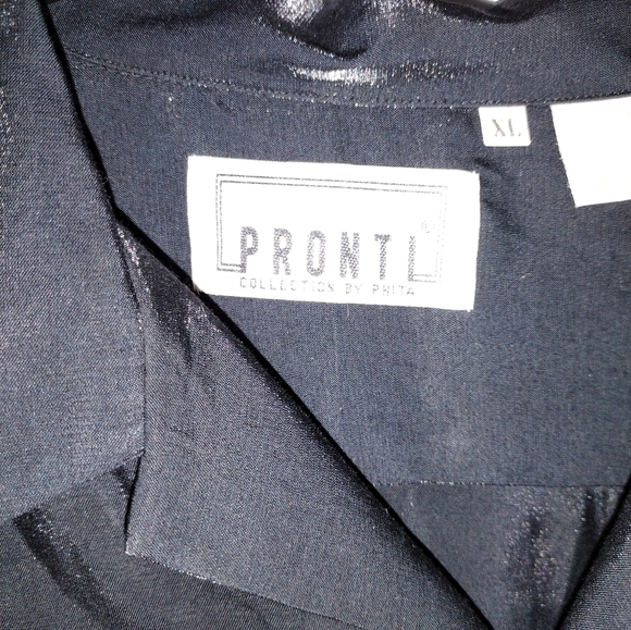 𝅺nwot Pronti Button Down Shirt Size XL Color Black - Picture 4 of 6